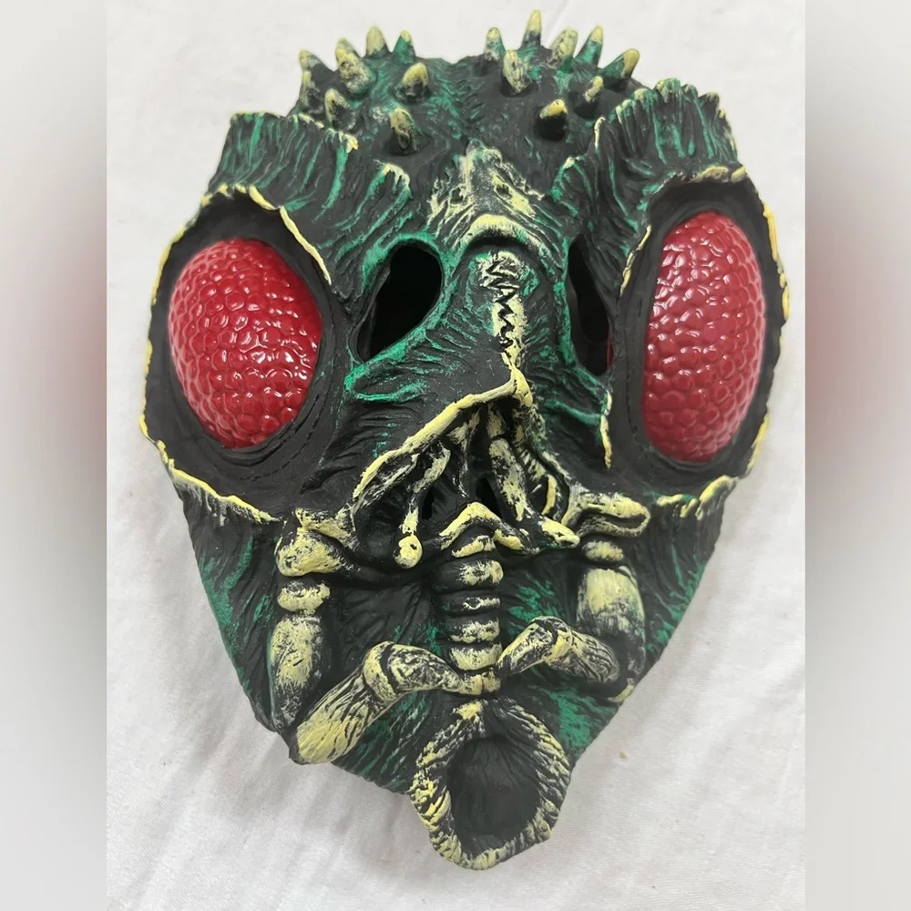 Seasons Fly Latex Head Mask EYES LIGHT UP Animals Scary Halloween Bugs Spooky
